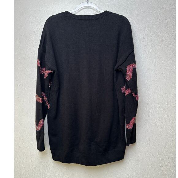 Forever 21 Plus 2X Black Sequin Ugly Christmas Sweater Dress - Picture 6 of 12